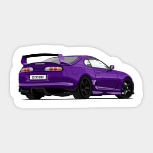 Purple Turbo Sticker